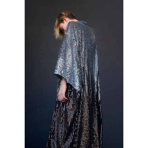 Free People Party On Sequin Kimono Jacket Duster - Picture 4 of 7